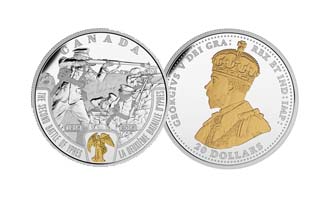 2015 $20 First World War Battlefront - The Second Battle of Ypres Fine Silver Coin